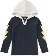 Tea Collection Bolt Sleeves Happy Hoodie