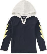 Tea Collection Bolt Sleeves Happy Hoodie