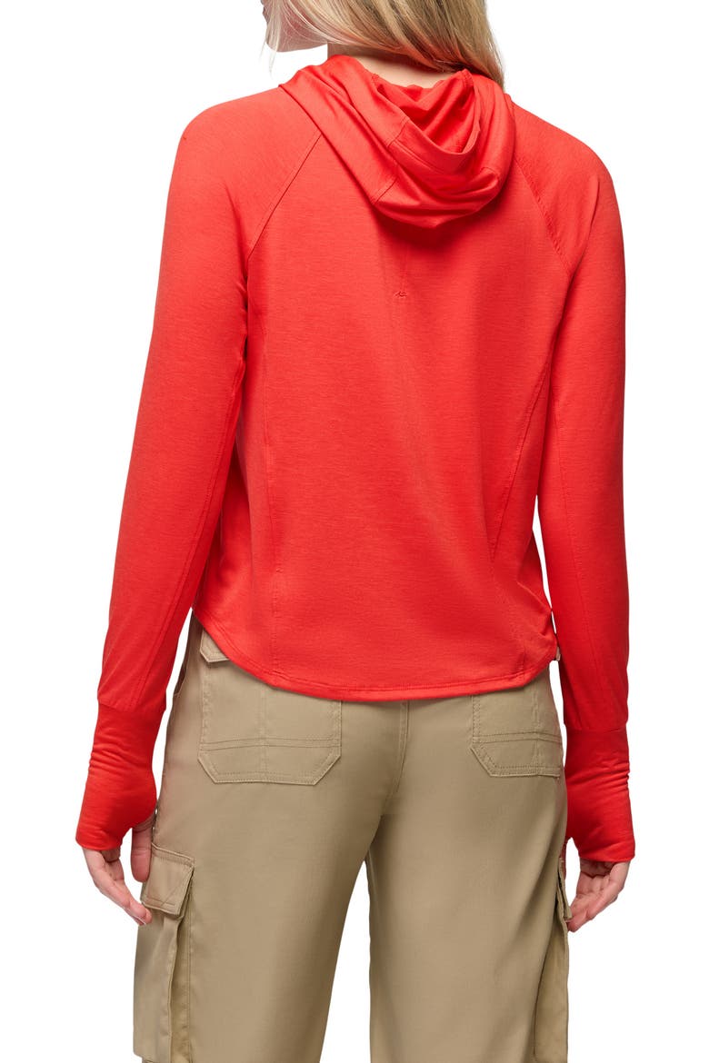 Sol Searcher UPF 50 Sun Hoodie, Alternate, color, PIKES RED