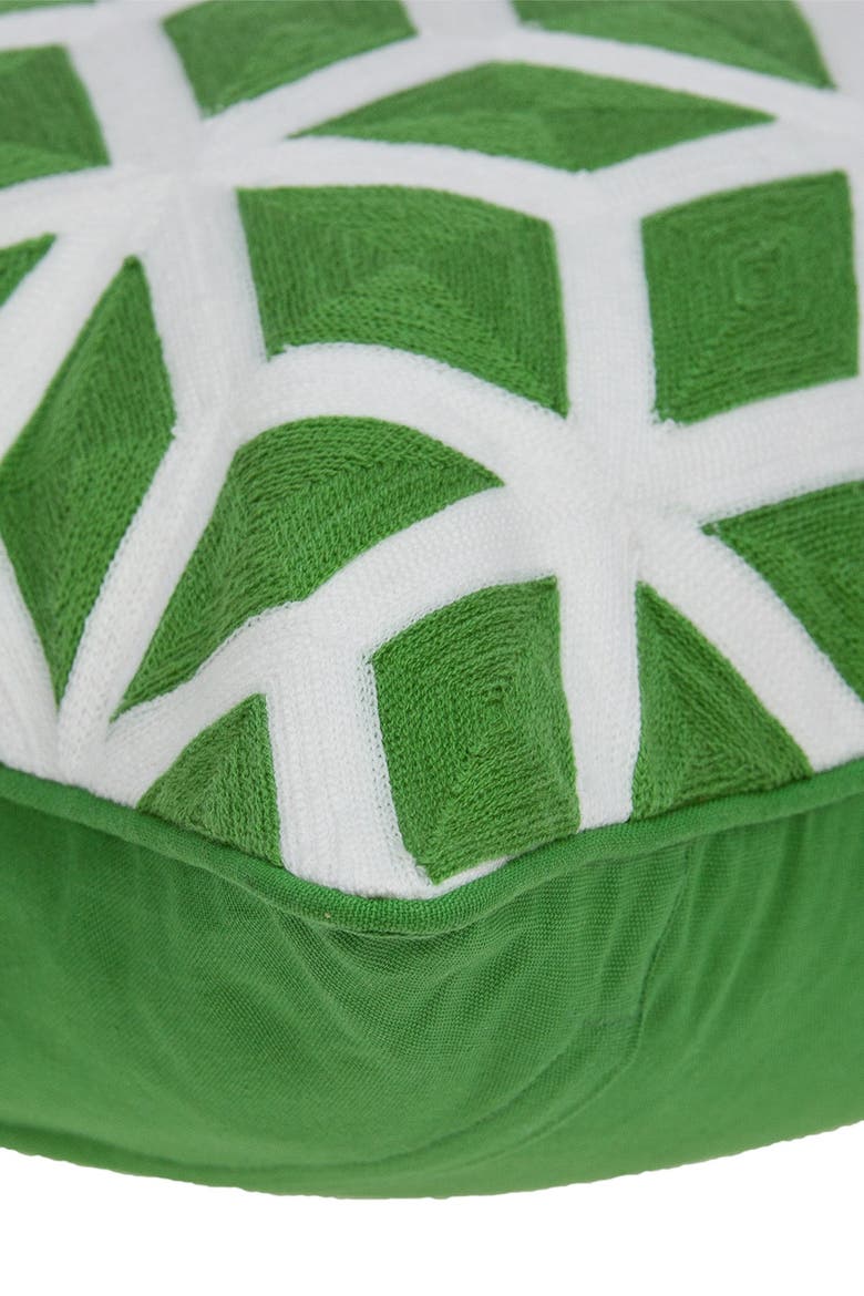 Panna Transitional Pillow - 20" x 20" - Green, Alternate, color, GREEN