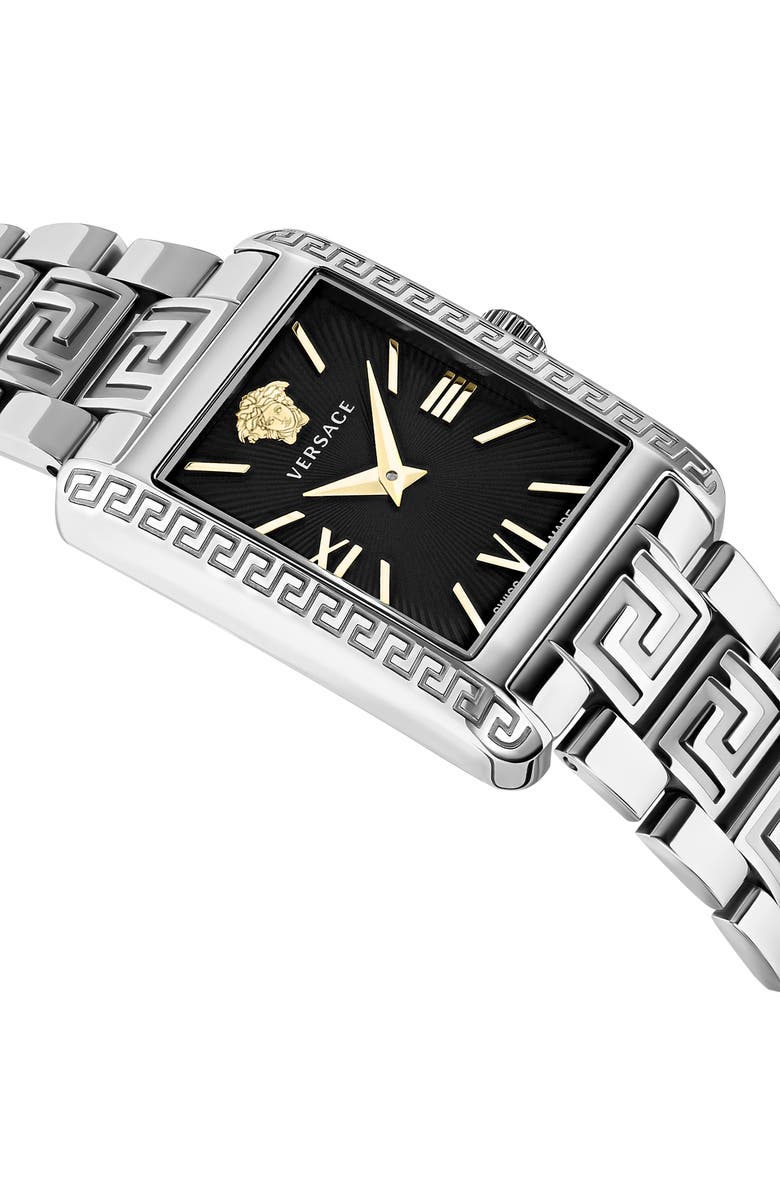 Versace Tonneau Bracelet Watch, 23mm x 33mm, Alternate, color, Stainless Steel