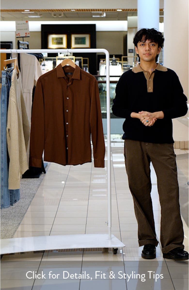 Easy Iron Comfort Stretch Button-Up Shirt, sales video thumbnail