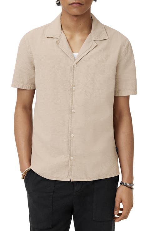 Dan Seersucker Camp Shirt