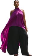 ELOQUII High-Low Halter Top