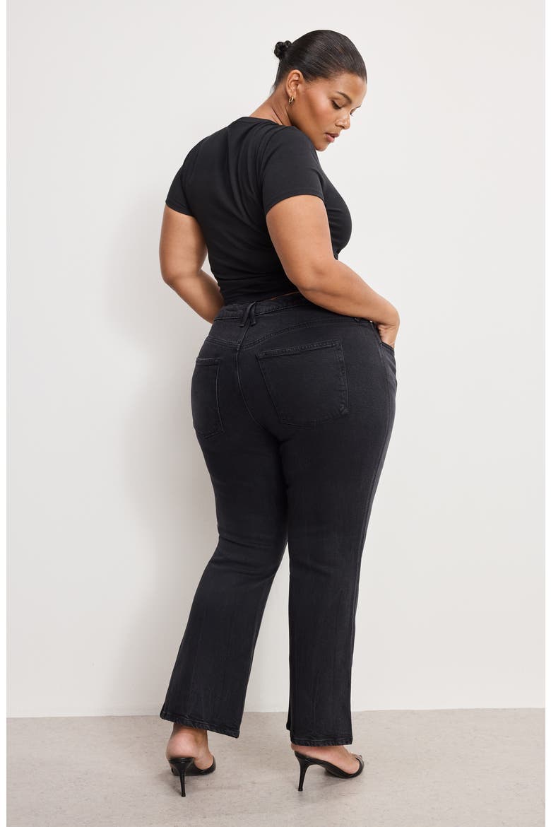 Soft Tech Good Flare Crop Jeans, Alternate, color, BLACK390