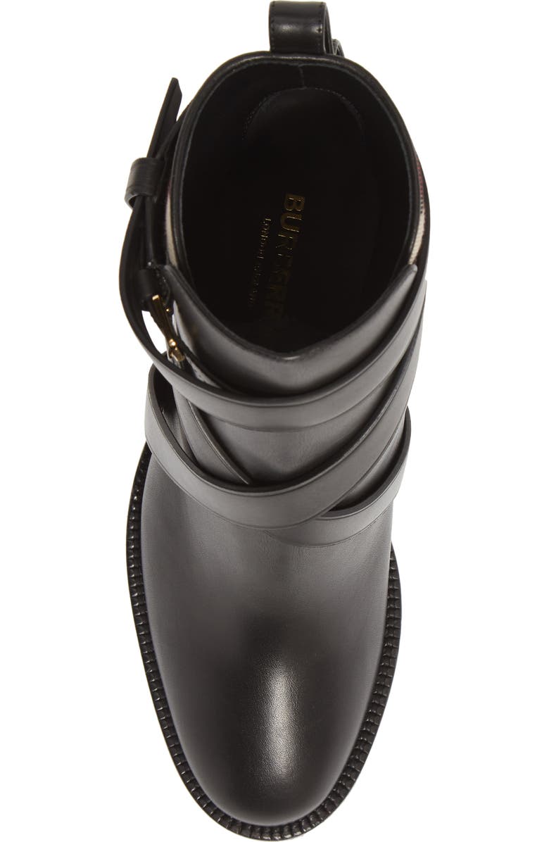 Burberry Pryle Check Block Heel Bootie, Alternate, color,