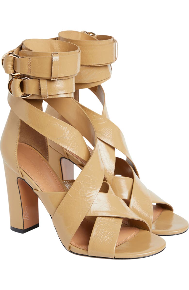 Cynthia Rowley Cece Wrap Heel, Main, color, Camel