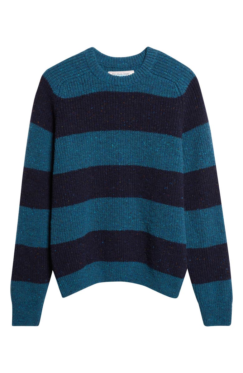 Noah Stripe Donegal Wool Sweater, Alternate, color, Beltra / Sheridan