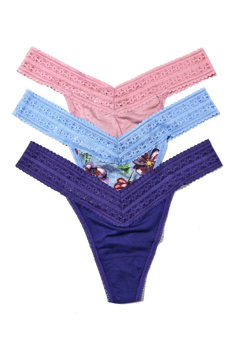 Original Rise Assorted Thongs - Pack of 3, Main, color, LAVT/ CHTW/ EPUR