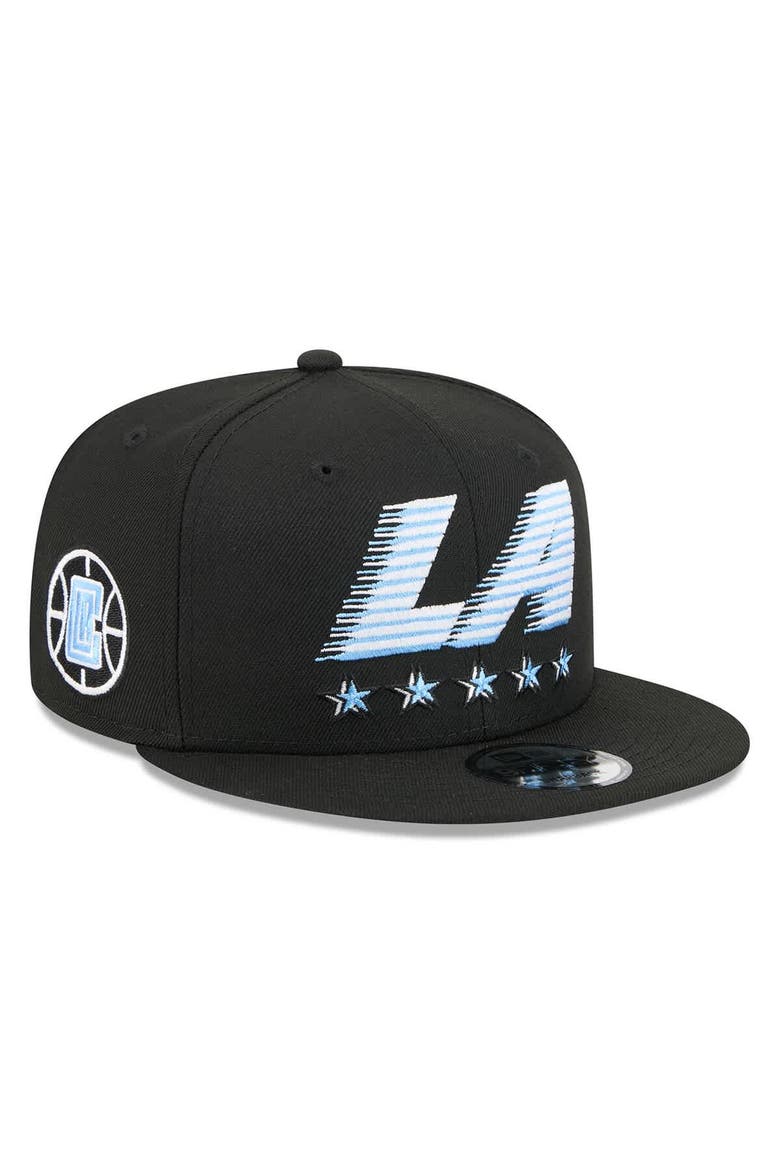Men's New Era Black LA Clippers 2025/26 City Edition Alternate 9FIFTY Snapback Hat, Main, color, Black