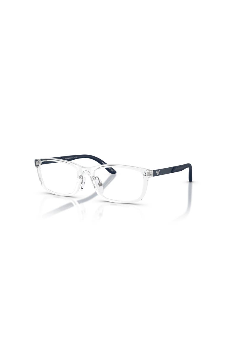 49mm Rectangle optical glasses, Main, color, Transparent
