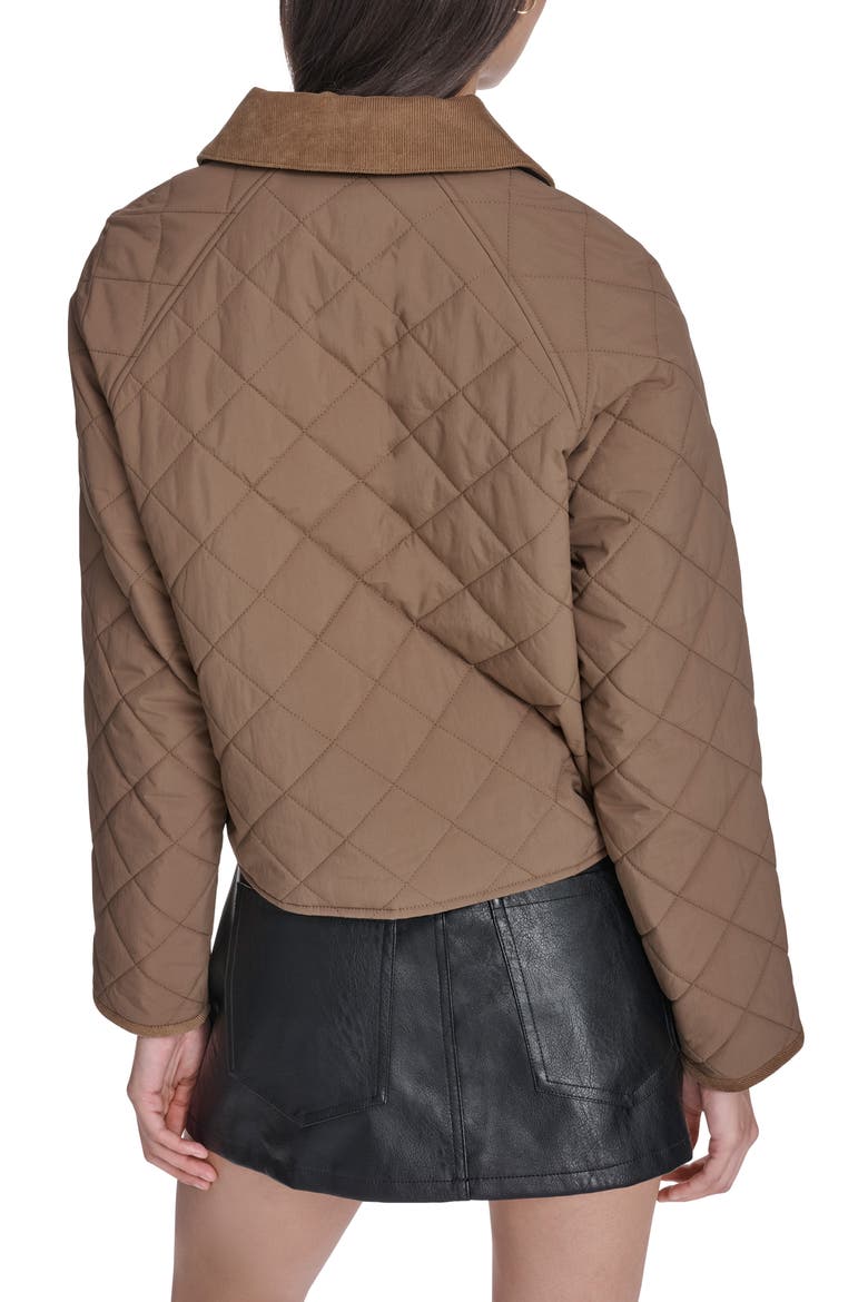 Quilted Barn Jacket, Alternate, color, BISON