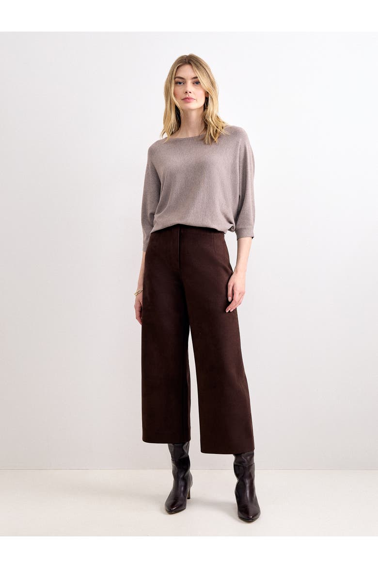 Long Line Cristine Boat Neck Tunic, Alternate, color, Brown