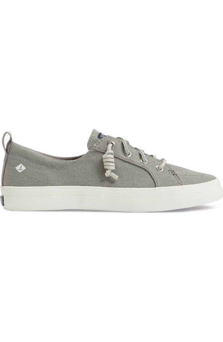 Sperry Crest Vibe Slip-On Sneaker, Alternate, color, Grey Canvas