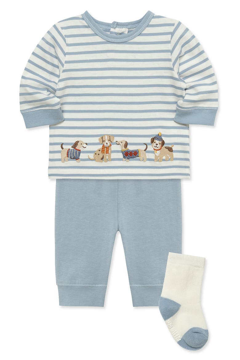 Kids' Puppies Jogger Set, Alternate, color, BLUE