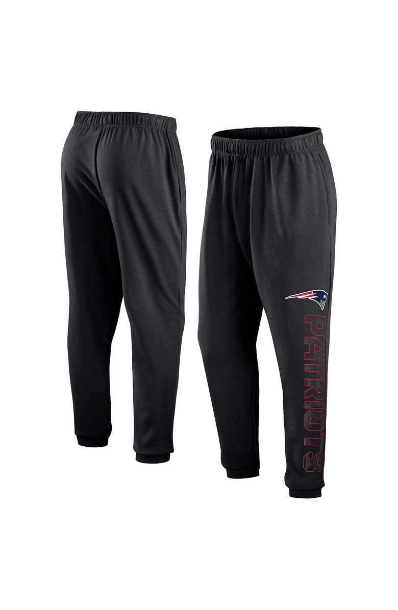 FANATICS Men's Fanatics Branded Black New England Patriots Wordmark Logo Sweatpants, Main, color,