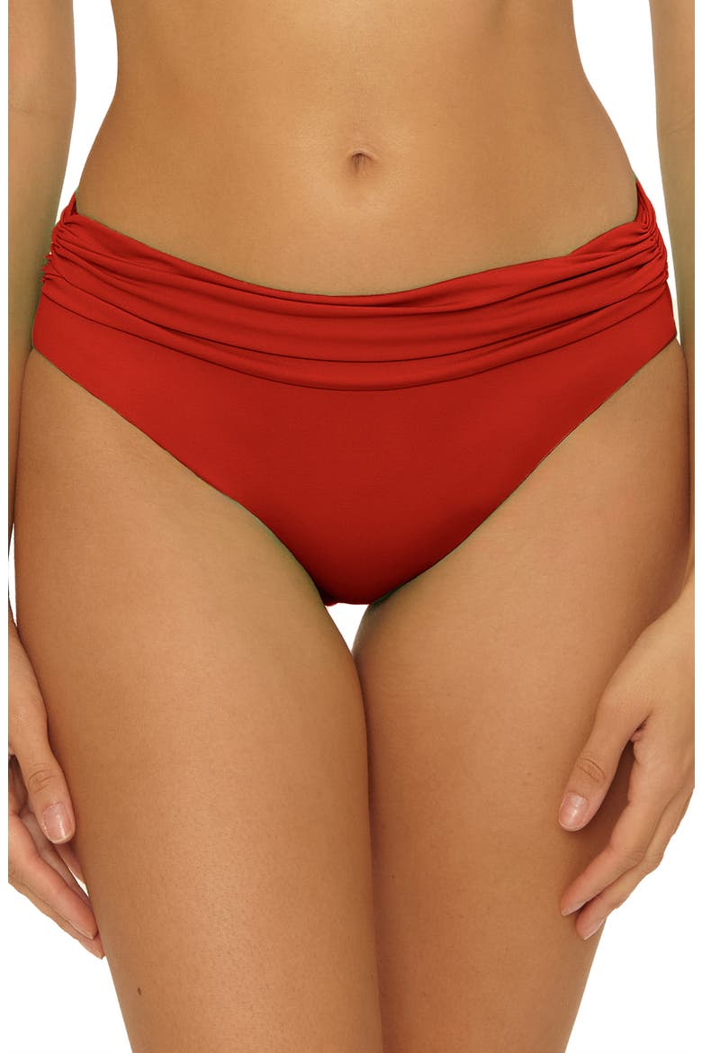 Sun Goddess Hipster Bikini Bottoms, Main, color, RED