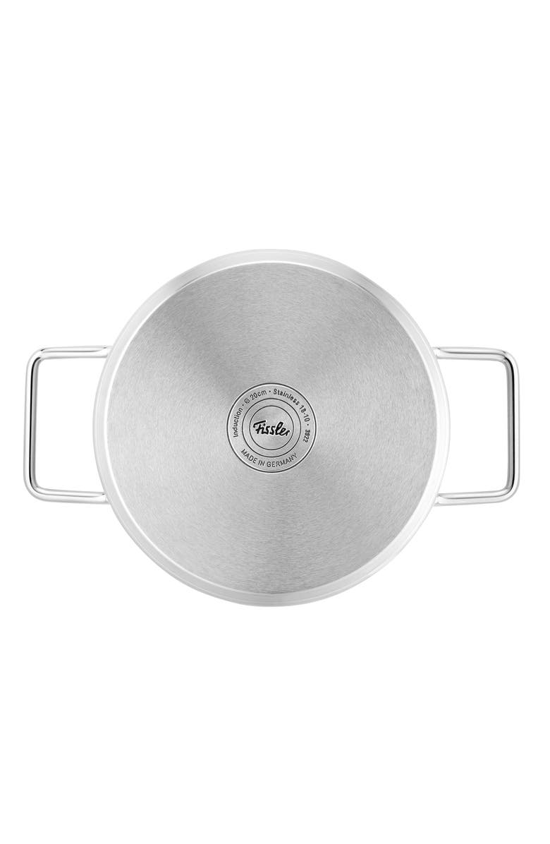 Fissler Pure Collection Stainless Steel Stock Pot with Glass Lid, Alternate, color, Stainless Steel