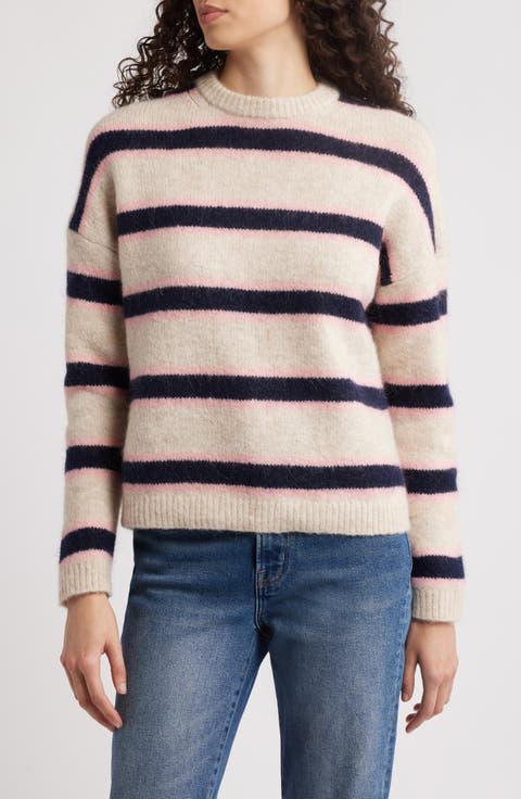 Rosemary Relaxed Fluffy Stripe Sweater
