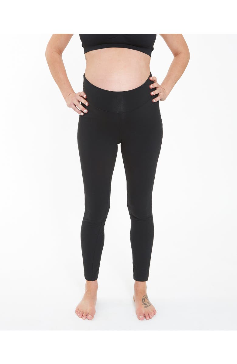 Ripe Maternity Organic Essential Leggings, Alternate, color, Black