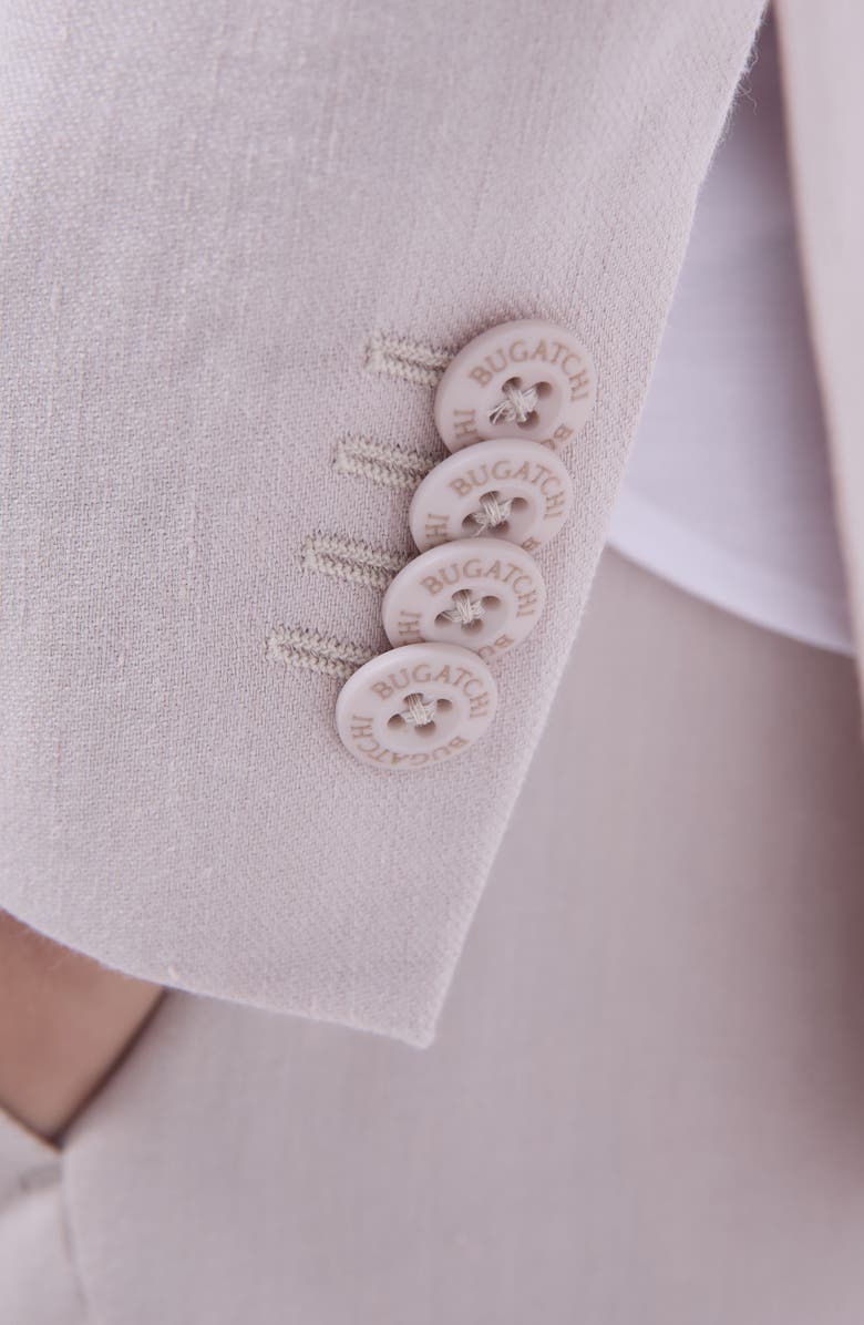 Bugatchi Stretch Linen
Cotton Blend Blazer, Alternate, color, Stone