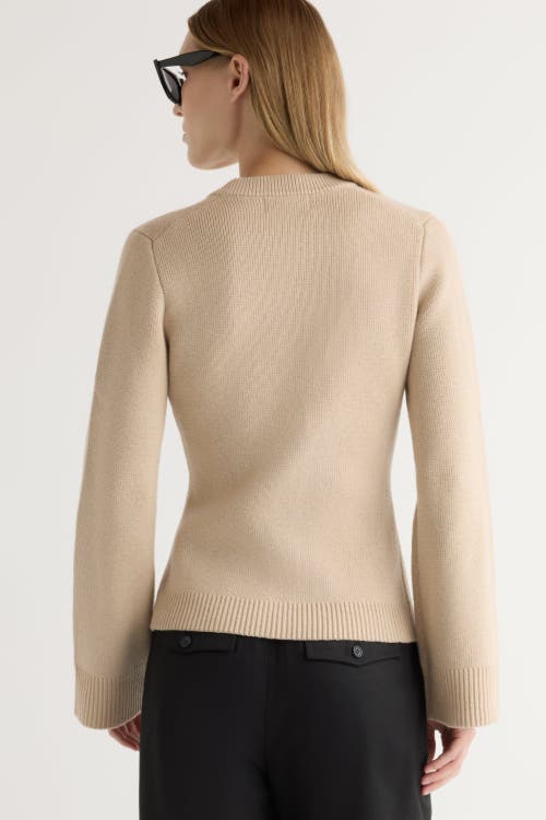 Modern Citizen Eames Cotton Wool Button Cardigan In Multi