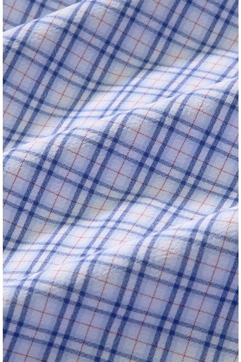 Leeward Trim Fit Cobalt Denis Plaid Button-Up Shirt, Alternate, color, COBALT DENIS PLAID