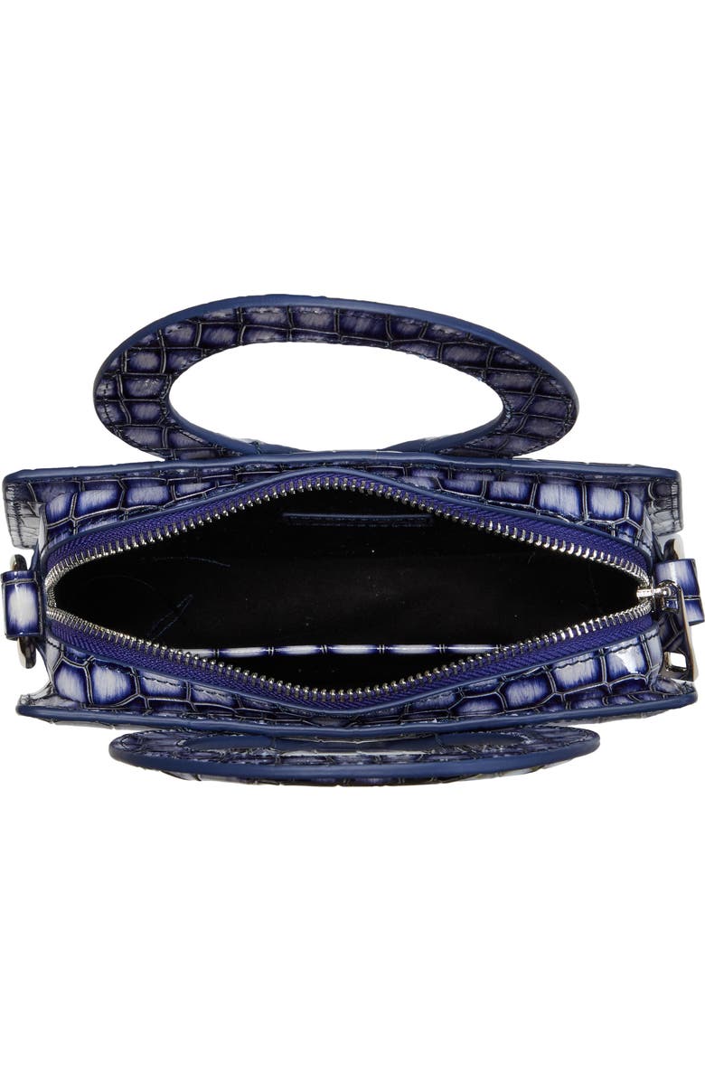 Luar Ana Mini Croc Embossed Leather Top Handle Bag, Alternate, color,
