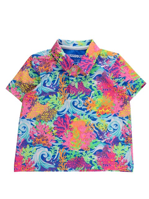 Boys Knit Short Sleeve Performance Polo