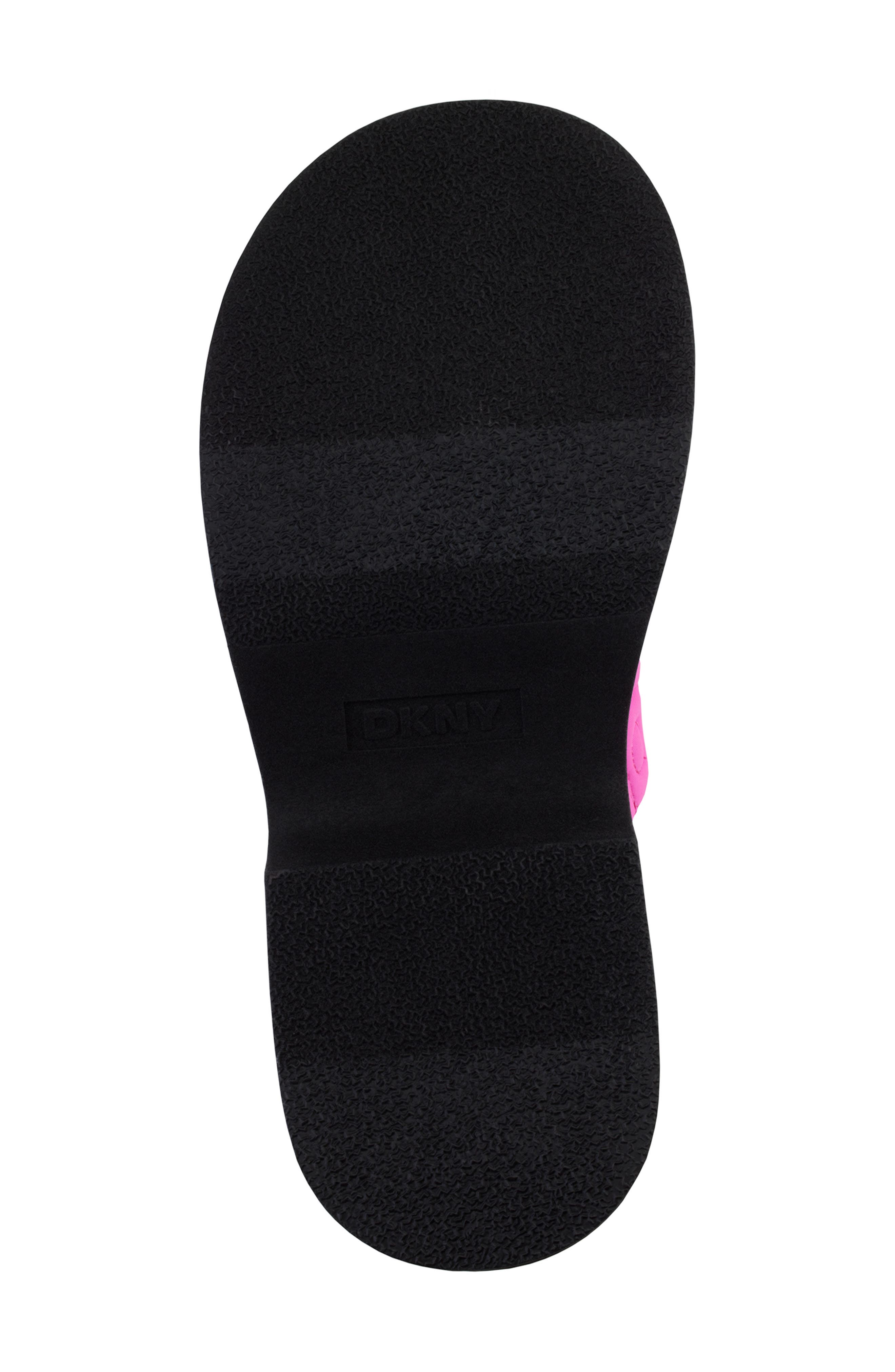 DKNY Logo Quilt Platform Sandal, Alternate, color, Shckng Pnk
