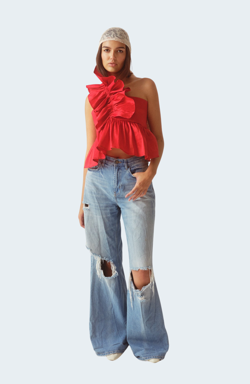 Madeline Marie Juliette Blouse Taffeta