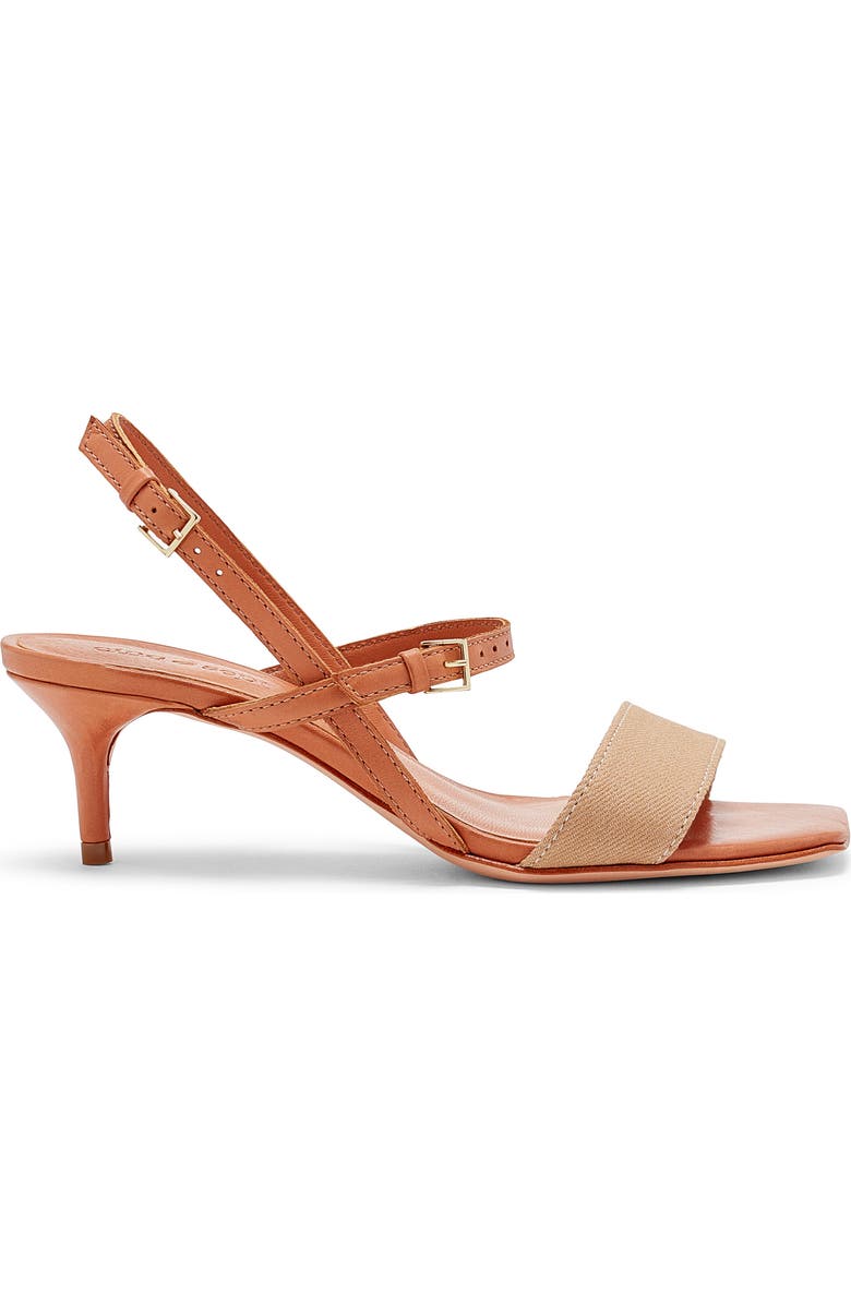 Cinq à Sept Sophie Ankle Strap Sandal, Alternate, color, Sahara/Saddle