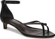 Vince Siri Ankle Strap Kitten Heel Sandal