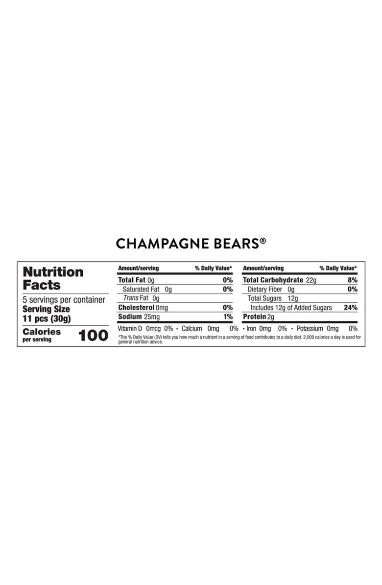 sugarfina Holiday Champagne Bears Celebration Bottle, Alternate, color, 