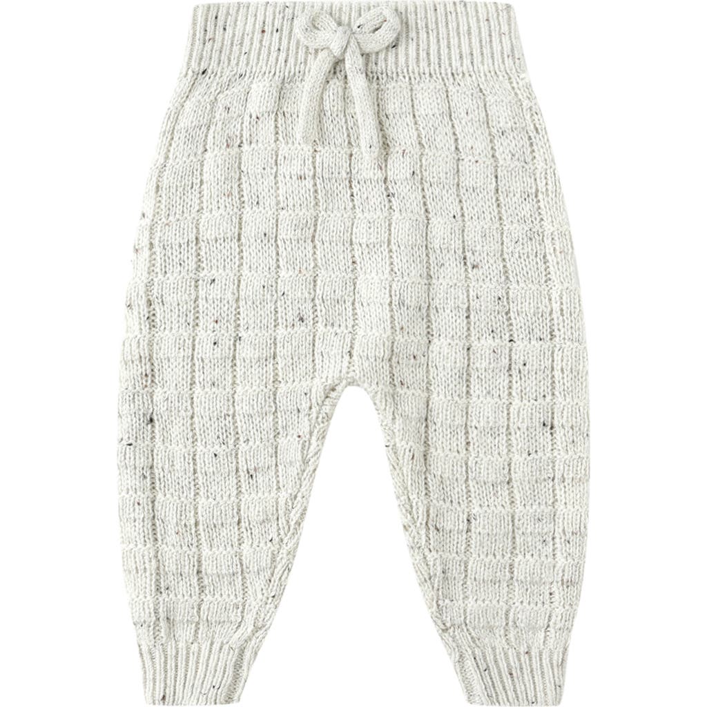 Quincy Mae Gable Knit Pants In White