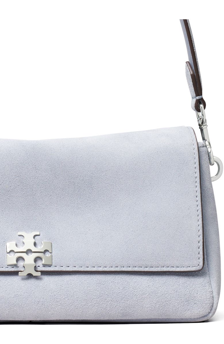 Tory Burch Small Charlie Shoulder Bag, Alternate, color, Light Blue