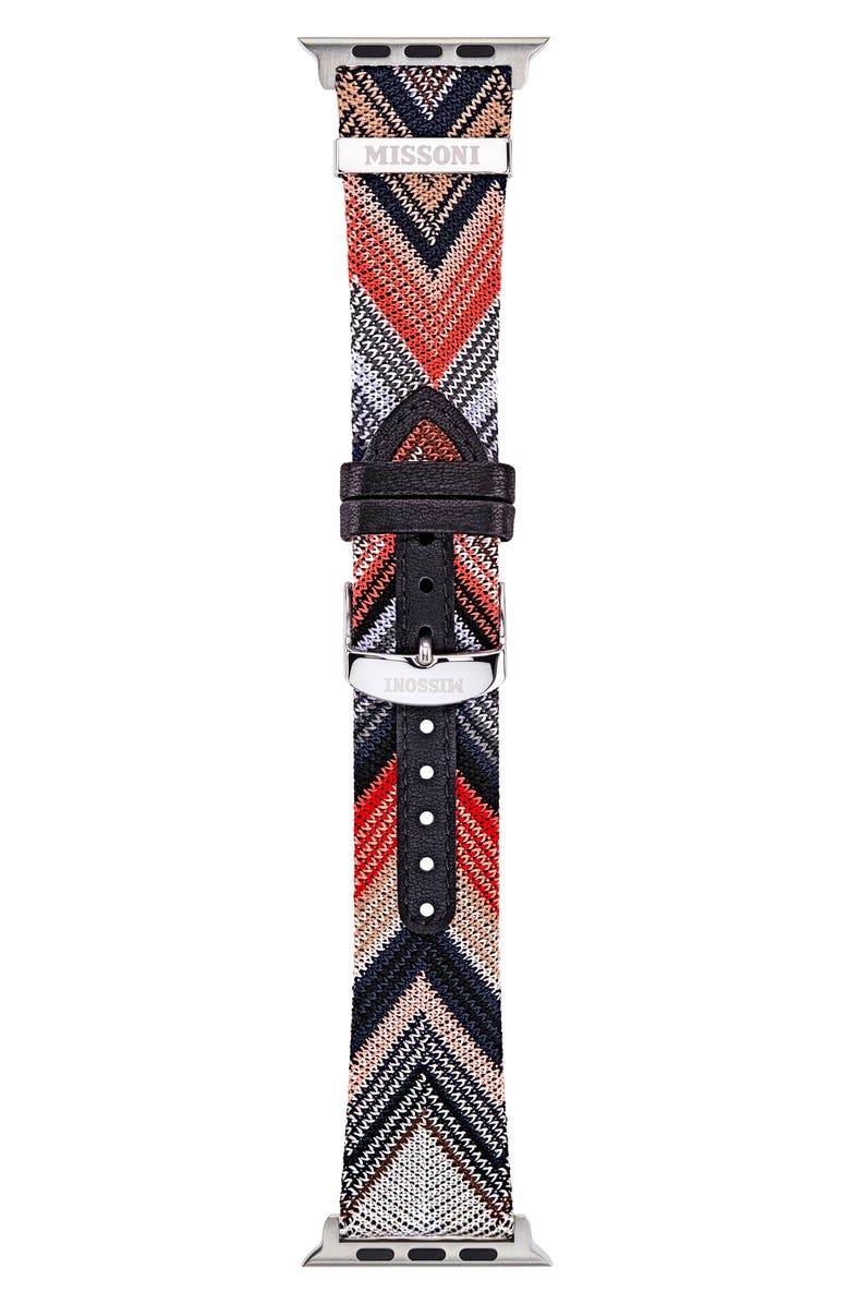 Missoni Authentic Zigzag Knit 24mm Apple Watch<sup>®</sup> Watchband, Alternate, color, 