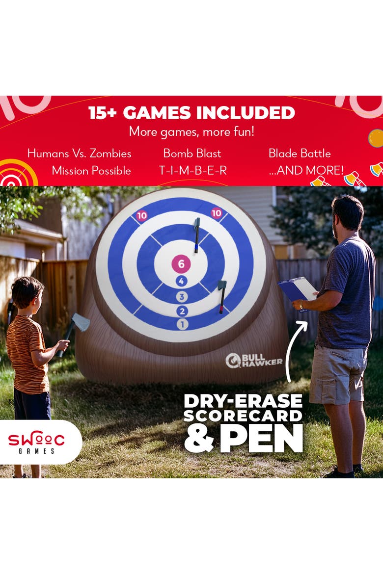 Bull Hawker | Giant Axe Darts Game, Alternate, color, Brown