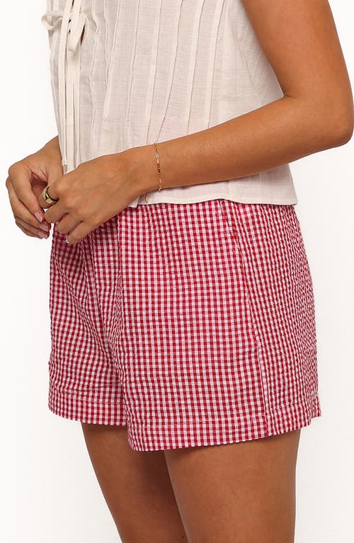 Petal And Pup Petal & Pup Libby Gingham Shorts In Pink