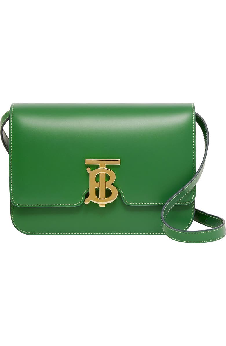 Burberry Small TB Monogram Leather Crossbody Bag, Main, color,