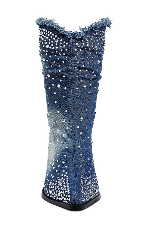 London Rag Savant Pointed Toe Bootie In Blue