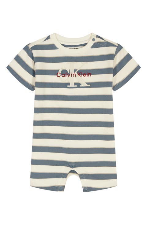 Stripe Logo Romper (Baby)