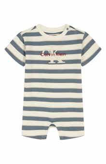 Calvin Klein Stripe Logo Romper