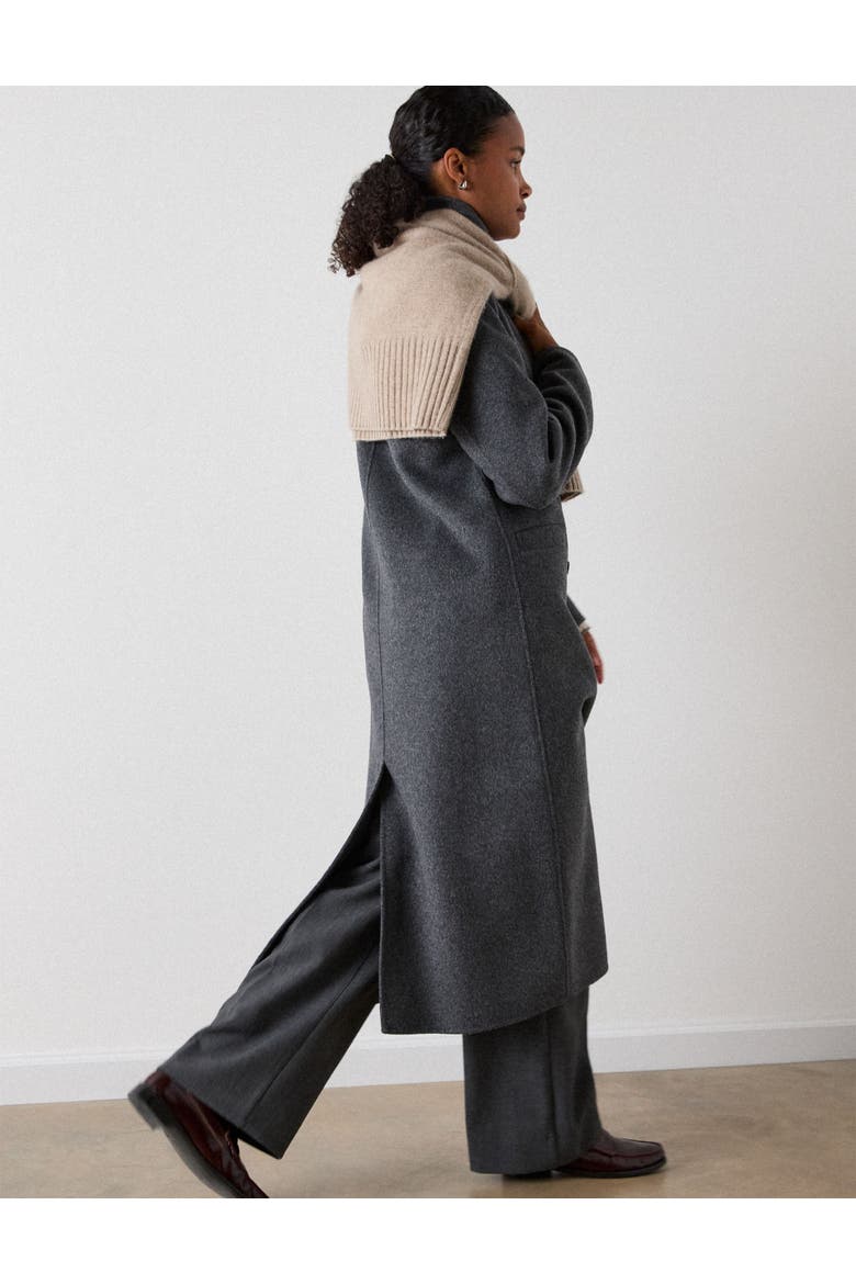 Relaxed Double Faced Coat, Alternate, color, Grey
