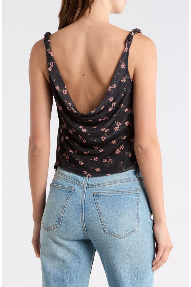 Asher Floral Ruched Mesh Top, Alternate, color, DELICATE DITSY