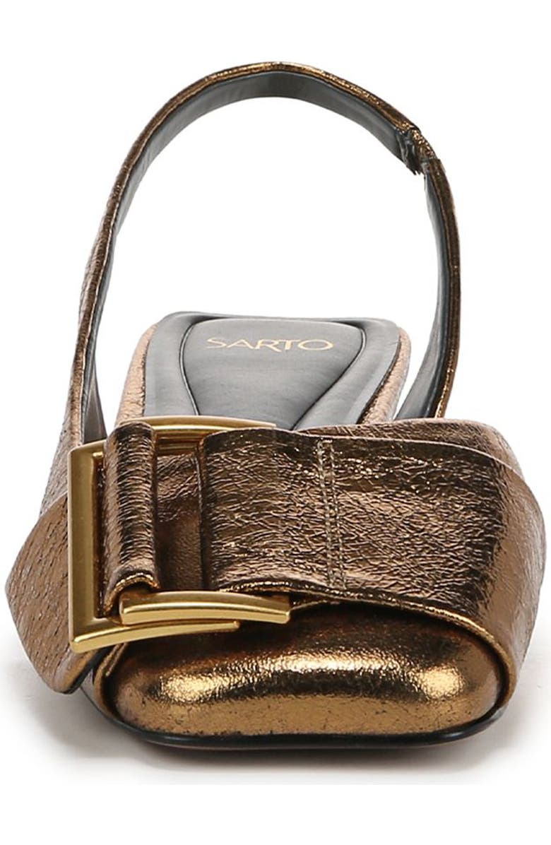 SARTO by Franco Sarto Tracy Slingback Half D'Orsay Flat, Alternate, color, Bronze