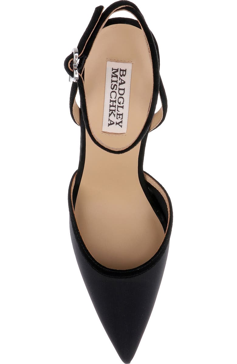 Badgley Mischka Collection Yordan Ankle Strap Pump, Alternate, color, Black Suede