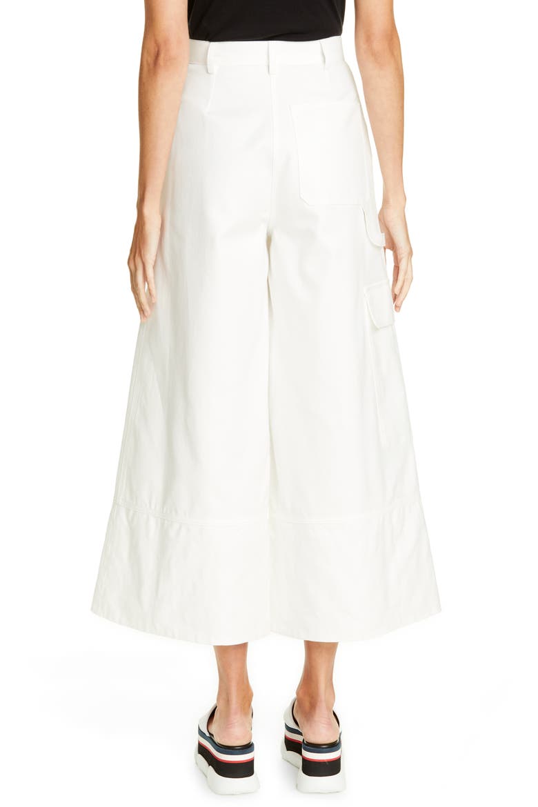 Genius by Moncler x 2 Moncler 1952 Wide Leg Cargo Pants, Alternate, color, WHITE