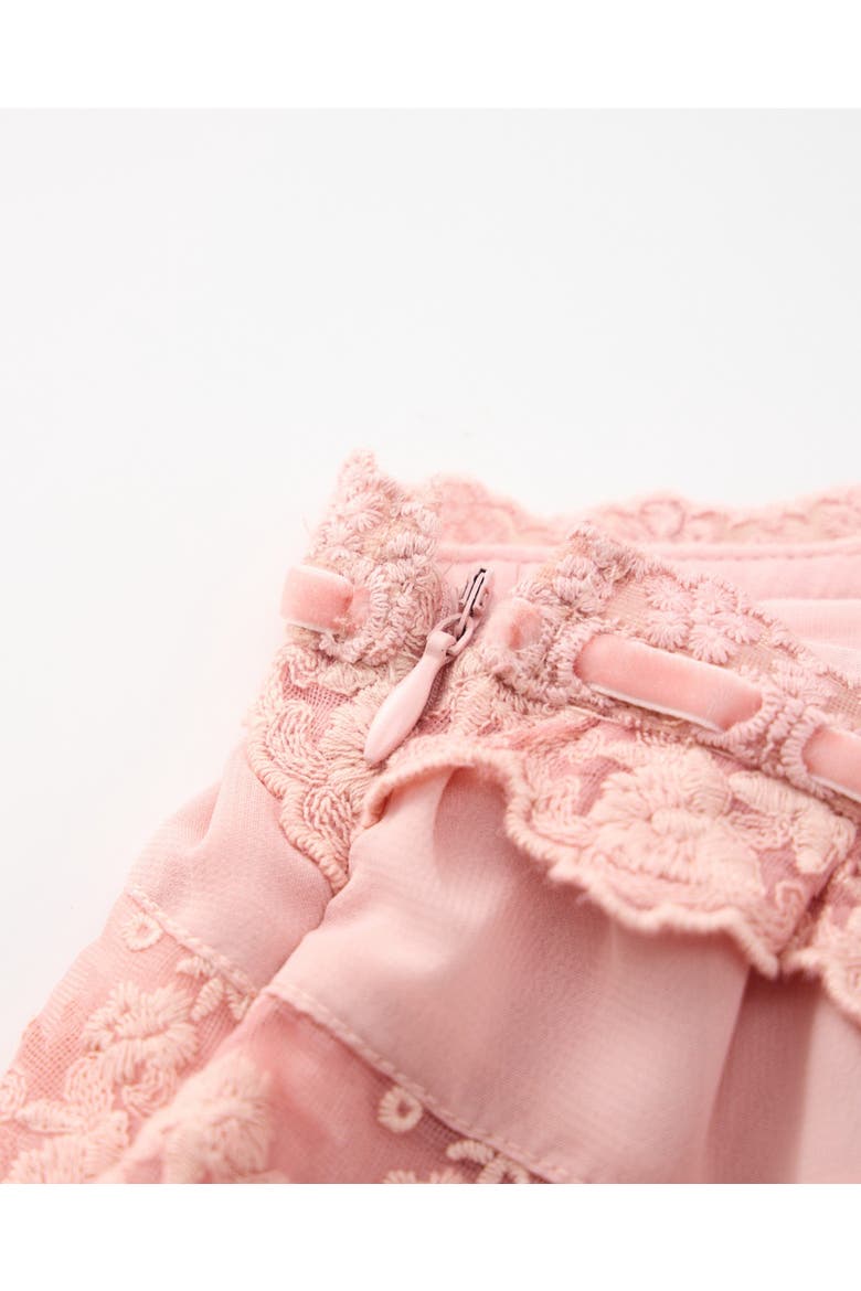Zelina Frill Top, Alternate, color, Pink