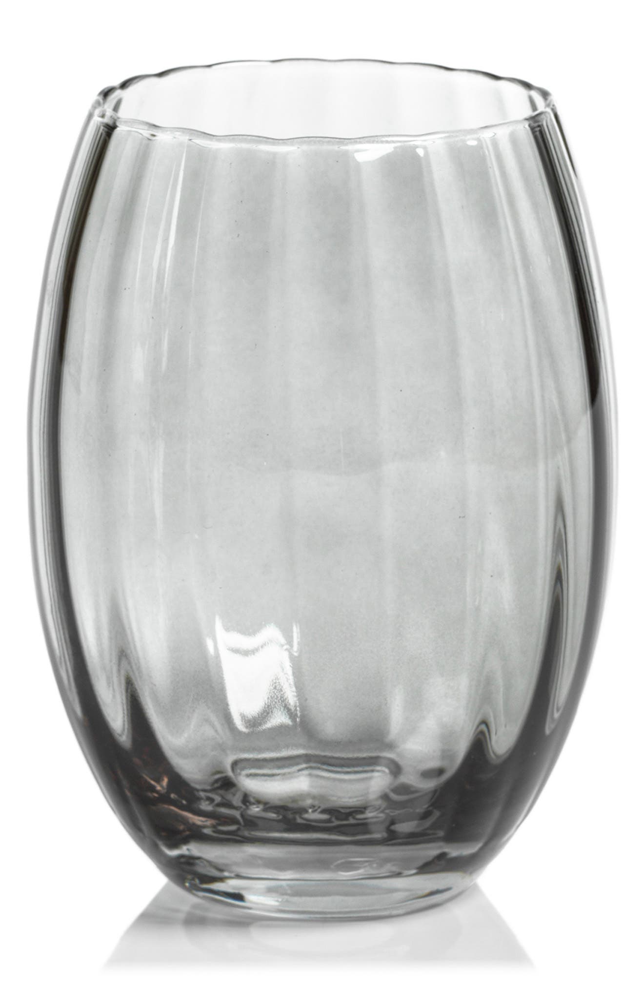 Zodax Malden Optic Set of 4 Stemless Glasses